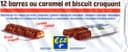 12 barres au caramel et biscuit croquant