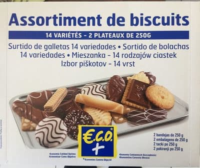 Assortiment de biscuits 14 variétés
