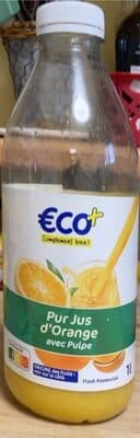 Pur jus d’orange avec pulpe