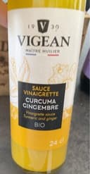 Sauce vinaigrette curcuma gin gembre