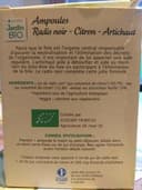 Ampoules Radis Noir Citron - Artichaut - Détox Foie - Bio