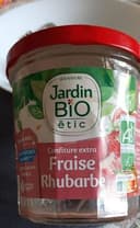Confiture fraises rhubarbe