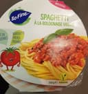 Spaghetti à la bolognaise veggie