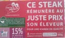 Steaks hachés 15%