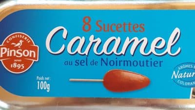 Sucettes caramel au sel de Noirmoitier