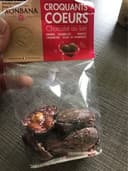 Croquants coeurs chocolat au lait