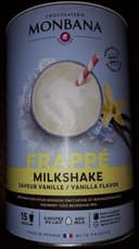 Monbana Frappé Milkshake Saveur Vanille