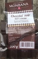 Chocolat noir monbana