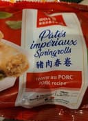 Pâtés impériaux Porc