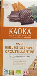 Chocolat Noir à la Crêpe Dentelle Bio