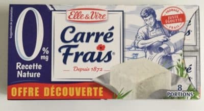 Carré Frais 0% recette nature