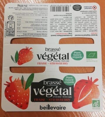 Brassé végétal à l'avoine - Fraise