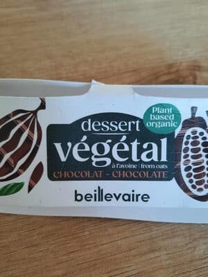 Dessert végétal à l'avoine chocolat