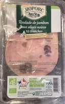 Roulade de jambon aux olives noires