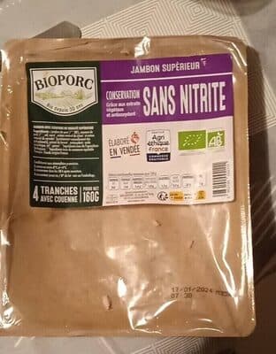 Jambon supérieur sans nitrite