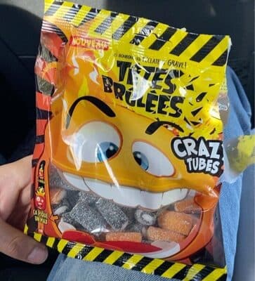 Crazy tubes bonbons piquants