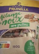 Mélange de noix non grillées