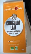 Chocolat lait cereales croustillantes