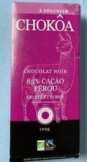 Chocolat noir 85% cacao Pérou
