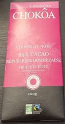 Chocolat noir 85% République Dominicaine