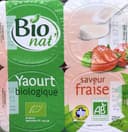 Yaourt biologique saveur Fraise