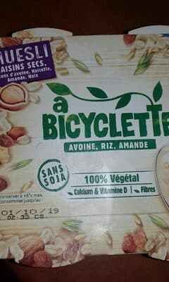 Avoine, riz, amande, Müesli raisins secs