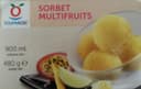 Sorbet multifruits