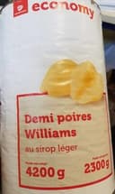 Demi-poire Williams au sirop léger