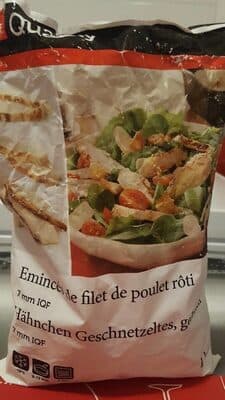 Évincés de filet de poulet roti