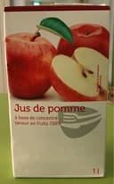 Jus de pomme à base de concentré