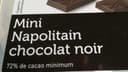 Mini napolitain chocolat noir