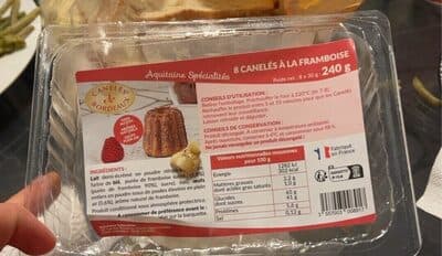 8 Canelés à la framboise