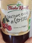 Confitures extra de cerises Bio
