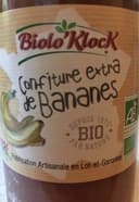 Confiture extra de bananes