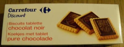 Biscuits tablette chocolat noir