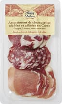 Assortiment de charcuteries Coppa, lonzu, saucisson sec