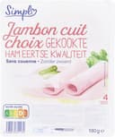 Jambon cuit choix