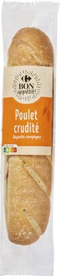 Poulet crudités