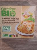 4 paniers feuilletés jambon emmental