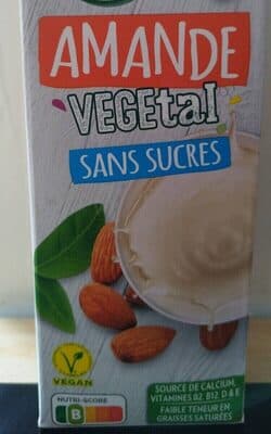 Amande végétal sans sucre
