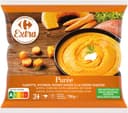 Purée carotte, potiron, patate douce à la crème fraîche