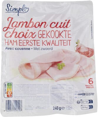 Jambon cuit choix