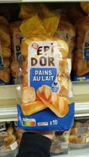 10 Pains au lait au levain