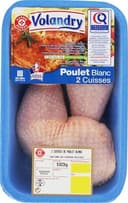 Cuisses de poulet blanc certifié x 2