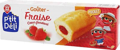 Gâteaux fourrage fraise x 7