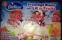 Fromage blanc sur lit de fruit