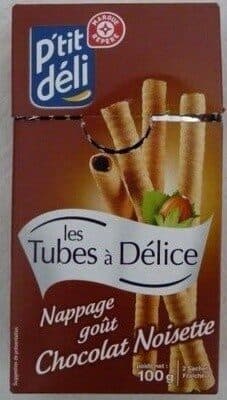 Les Tubes à Délice Nappage goût chocolat noisette