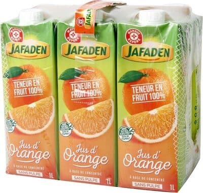 Jus d'orange à base de concentré 1l UNITÉ