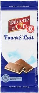 Chocolat au lait extra-fin fourré lait