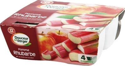 Compote pomme rhubarbe Douceur du verger